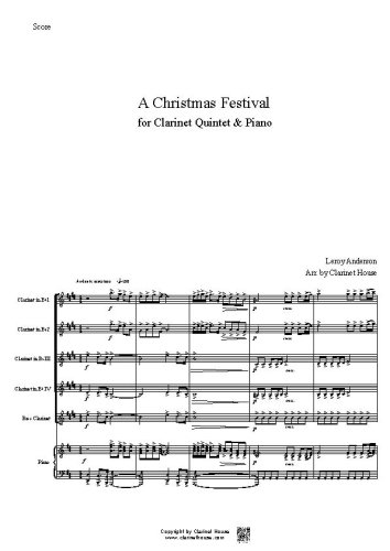 A Christma Festival for Clarinet Quintet & Piano