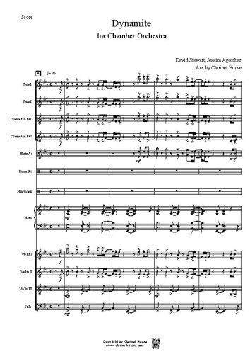 Dynamite(BTS) for 2Fl 2Cl 3Vn VC with Perc, Piano