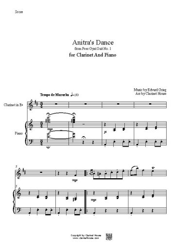 Anitra's Dance for Clarinet & Piano