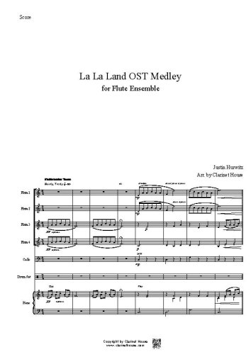 La La Land OST Medley for 4Fl, V.c Pno & S.D