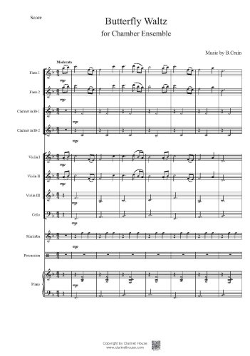 Butterfly Waltz for Chamber Ens